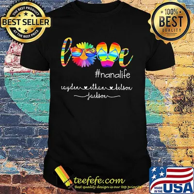 Love Nanalife Cayden Ethan Belson Jackson Sunflower Glasses Sandals Color Shirt