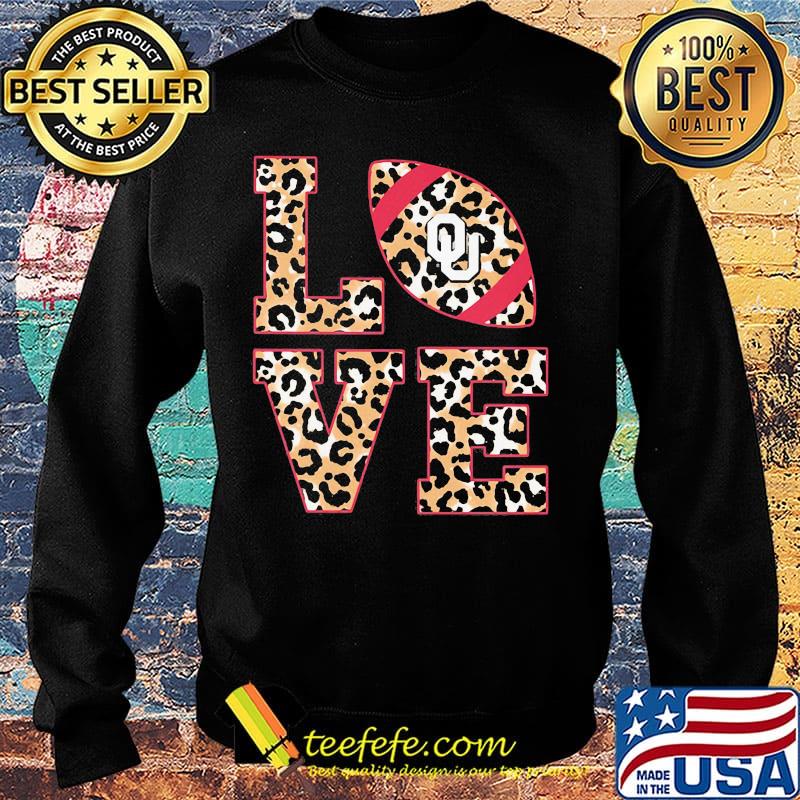 Love oklahoma sooners football leopard s Sweater Love oklahoma sooners football leopard s Sweater