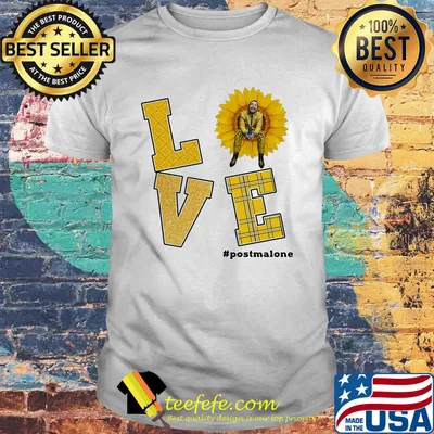 Love post malone sunflower shirt