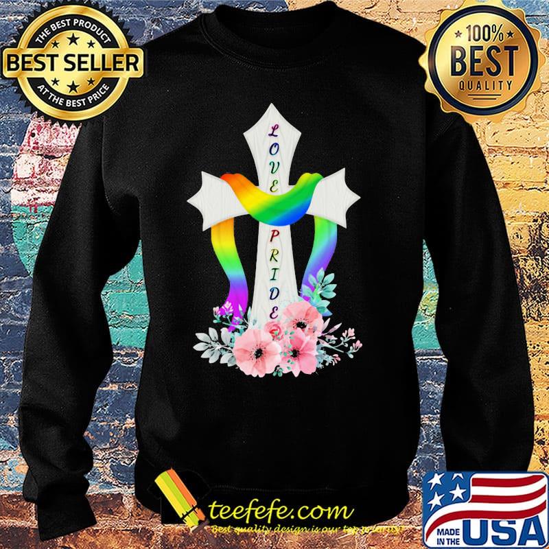Love pride cross flowers color s Sweater Love pride cross flowers color s Sweater