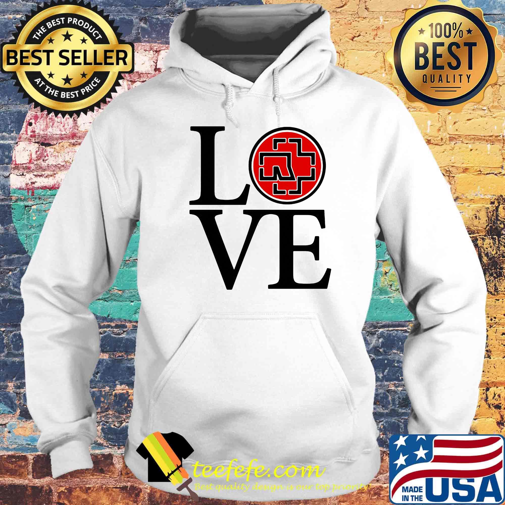 Love rammstein band logo s Hoodie Love rammstein band logo s Hoodie