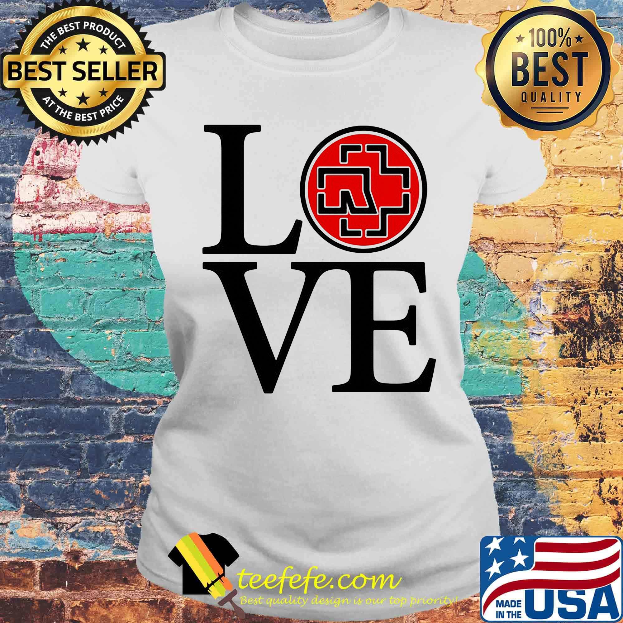Love rammstein band logo s Laides tee Love rammstein band logo s Laides tee