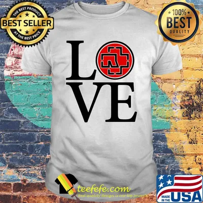 Love rammstein band logo shirt