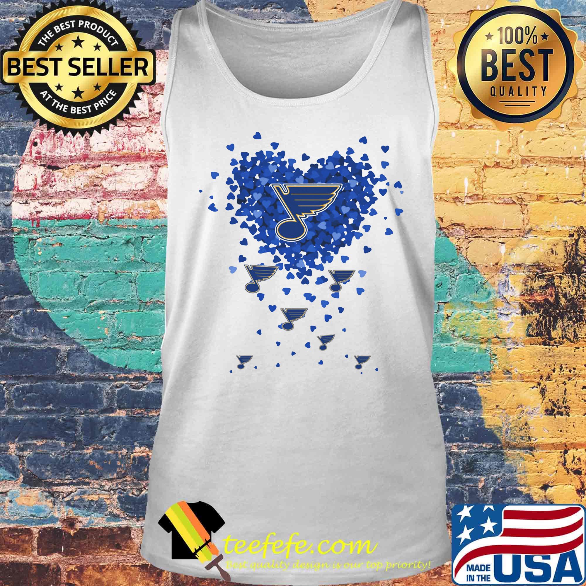 Love St. Louis blues Hockey Logo Hearts s Tank top Love St. Louis blues Hockey Logo Hearts s Tank top