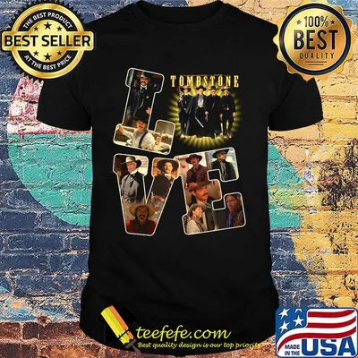 Love tombstone movie characters shirt