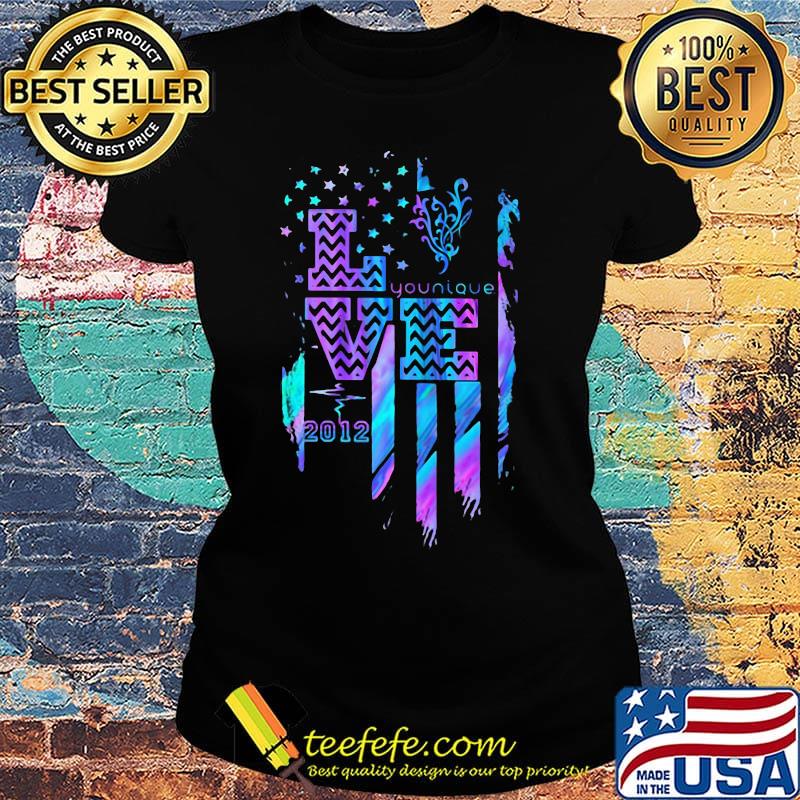 Love younique 2012 heartbeat american flag indepenedence day s Ladies tee Love younique 2012 heartbeat american flag indepenedence day s Ladies tee