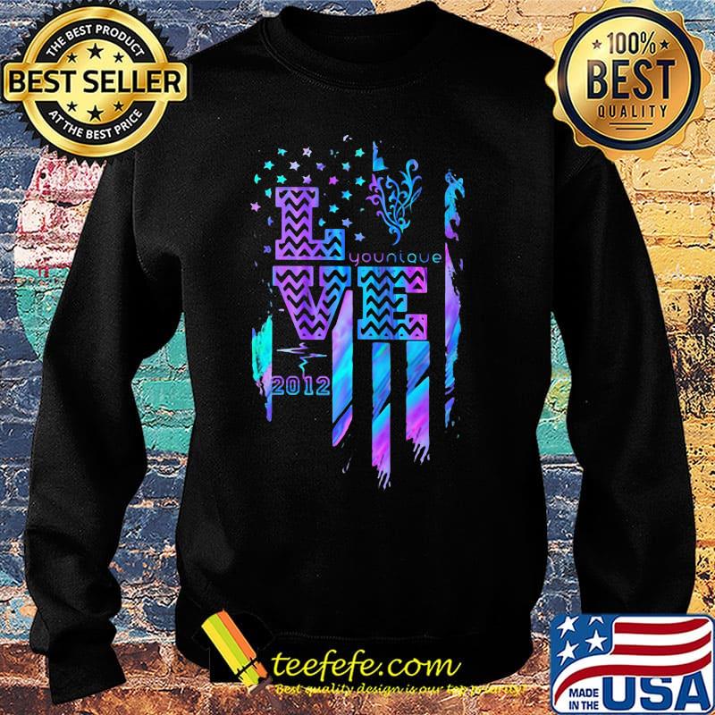 Love younique 2012 heartbeat american flag indepenedence day s Sweater Love younique 2012 heartbeat american flag indepenedence day s Sweater