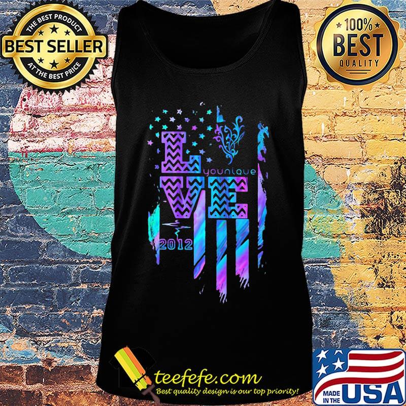 Love younique 2012 heartbeat american flag indepenedence day s Tank top Love younique 2012 heartbeat american flag indepenedence day s Tank top
