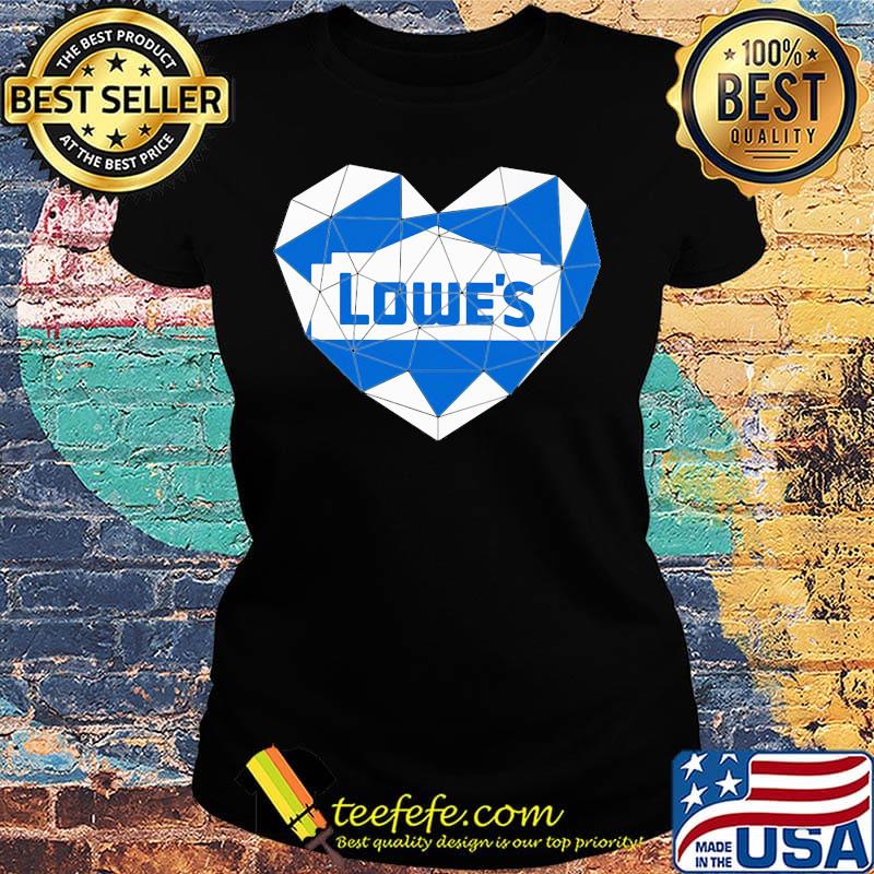 Lowe's logo heart diamond s Ladies tee Lowe's logo heart diamond s Ladies tee