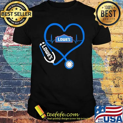 Lowe's nurse stethoscope love heartbeat shirt