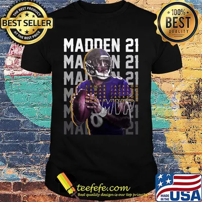 Madden 21 lamar jackson mvp football shirt