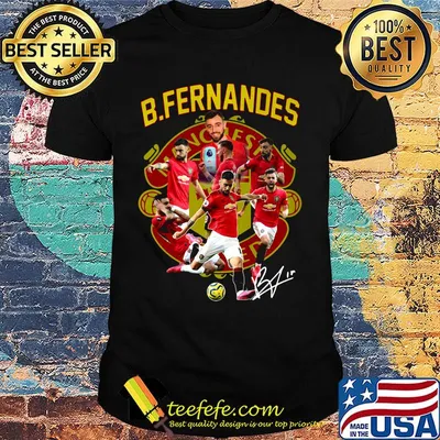 Manchester united b.fernandes signature shirt