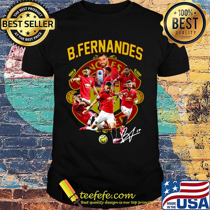 Manchester united b.fernandes signature shirt