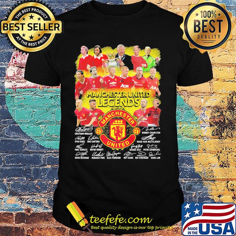 Manchester united legends players signatures shirt Manchester united legends players signatures shirt