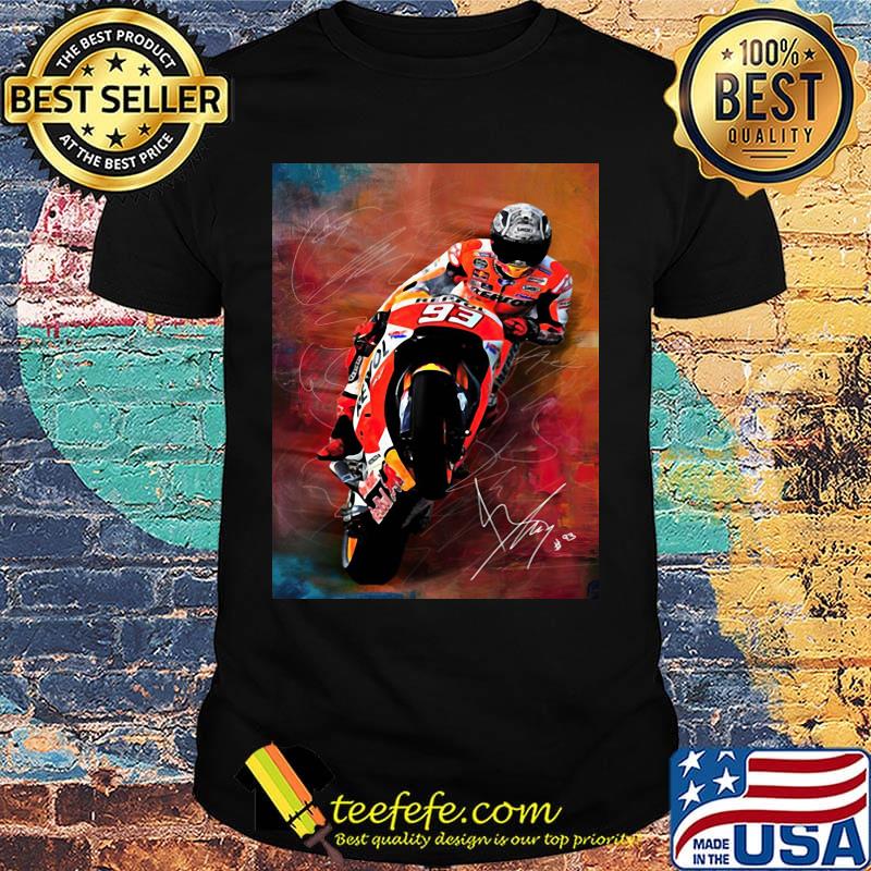 Marc marquez for 2019 motorcycle riding signature shirt