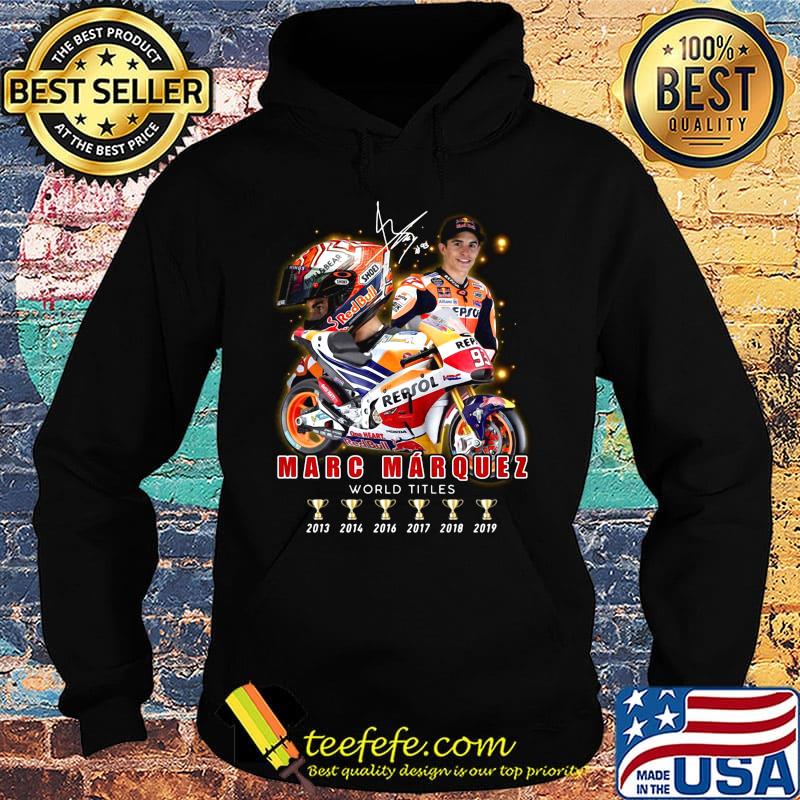 Marc marquez world titles champions signature s Hoodie Marc marquez world titles champions signature s Hoodie