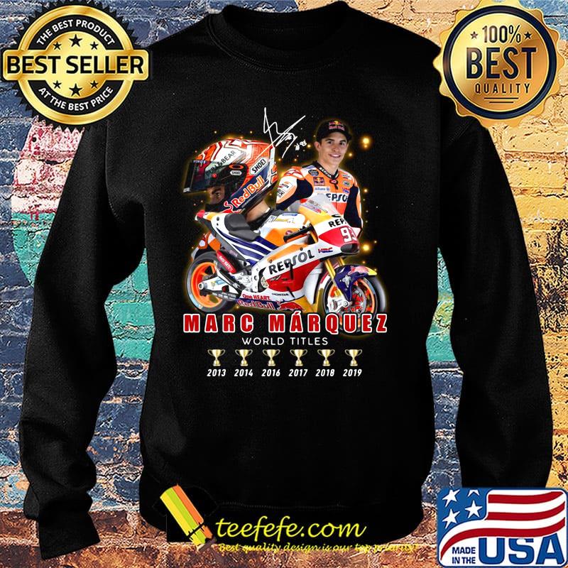 Marc marquez world titles champions signature s Sweater Marc marquez world titles champions signature s Sweater