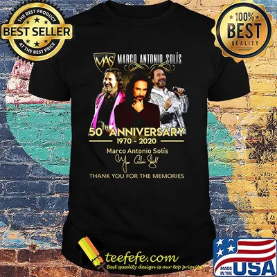 Marco antono solis 50th anniversary 1970-2020 signature shirt