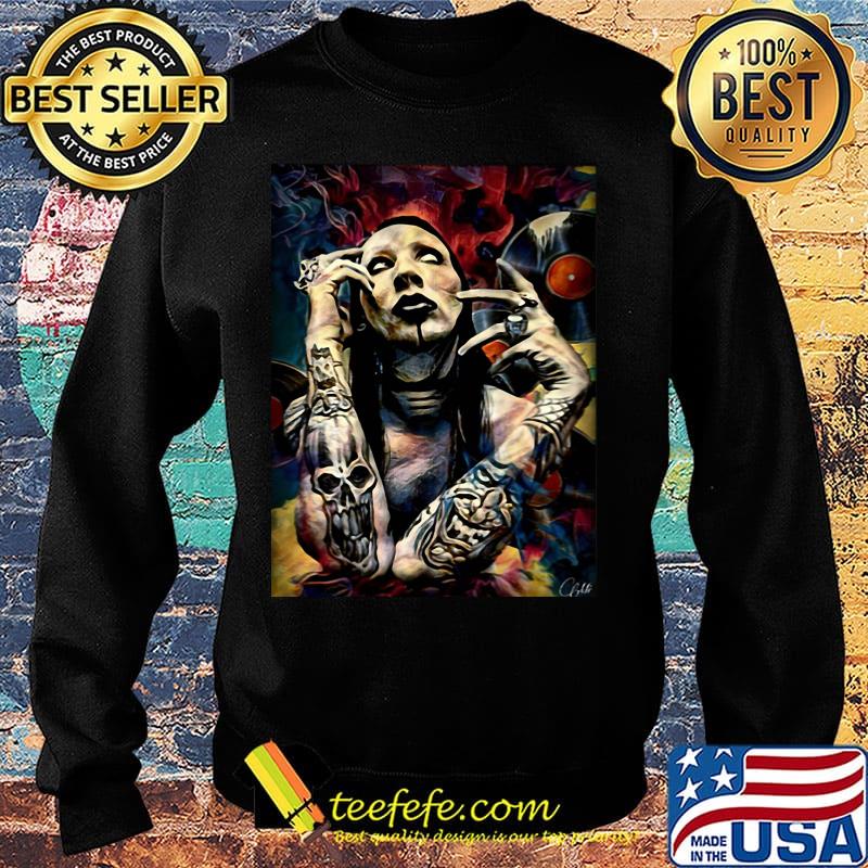Marilyn manson art poster s Sweater Marilyn manson art poster s Sweater