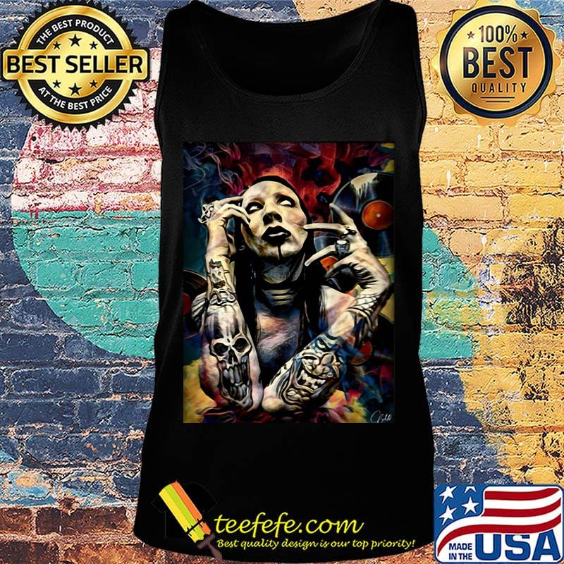Marilyn manson art poster s Tank top Marilyn manson art poster s Tank top