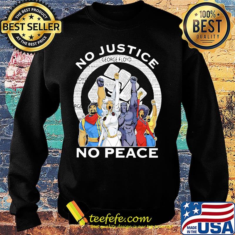 Marvel heroes no justice no peace black lives matter s Sweater Marvel heroes no justice no peace black lives matter s Sweater