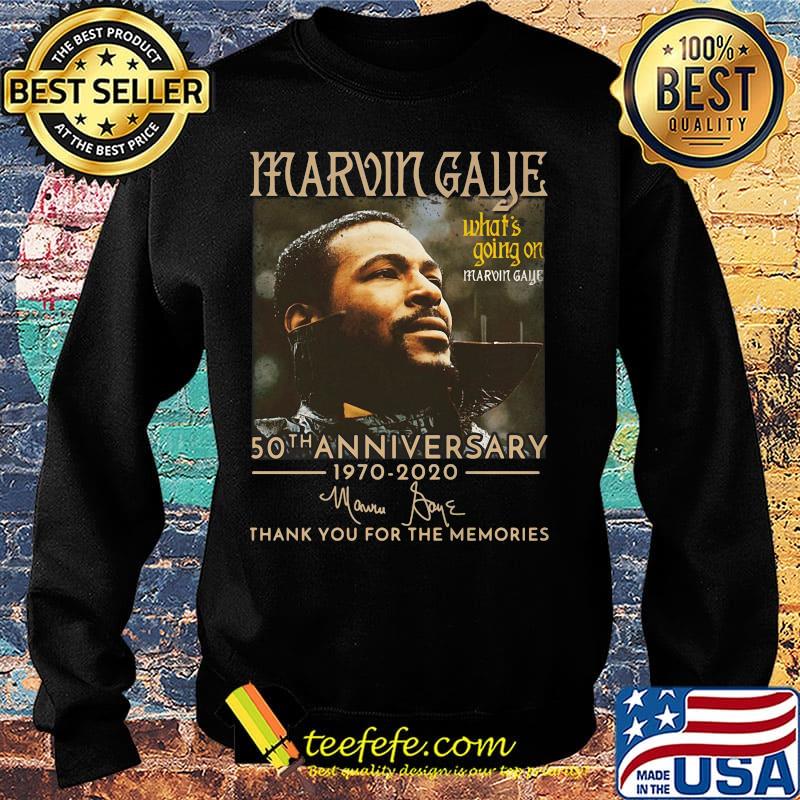 Marvin gaye what's going on 50th anniversary 1970 2020 thank you for the memories signature s Sweater Marvin gaye what's going on 50th anniversary 1970 2020 thank you for the memories signature s Sweater
