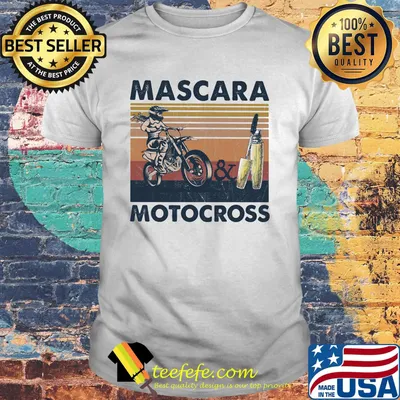 Mascara And Motocross Vintage Rotro Shirt