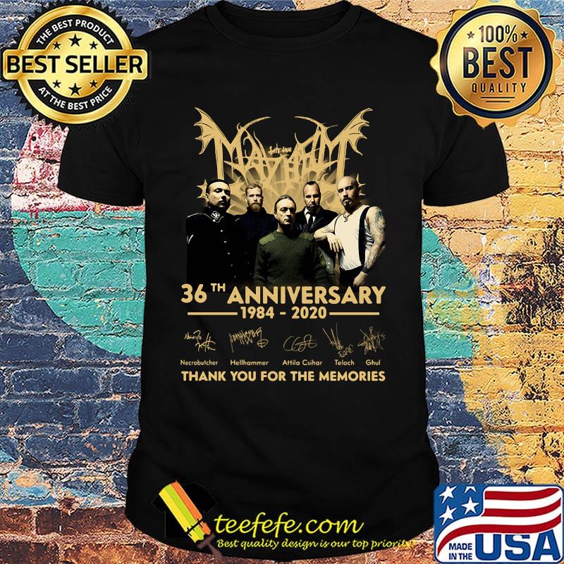 May bat 36th anniversary 1984 2020 thank you for the memories signatures shirt