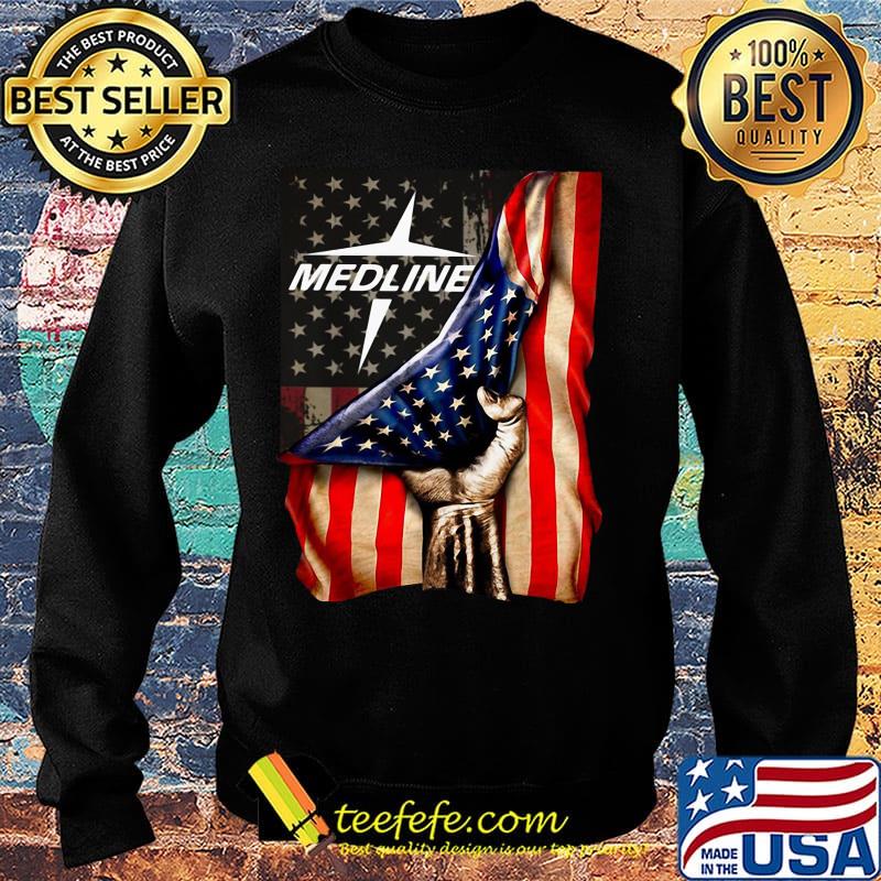 Medline logo american flag independence day s Sweater Medline logo american flag independence day s Sweater
