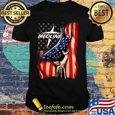 Medline logo american flag independence day shirt