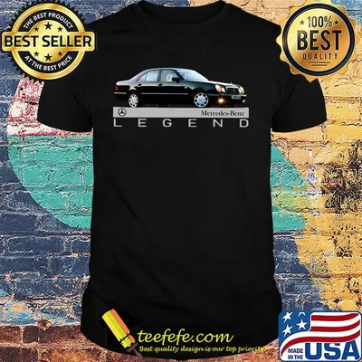 Mercedes benz legend black car logo shirt