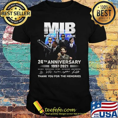 MIB 24th anniversary 1997 2020 thank you for the memories signatures shirt