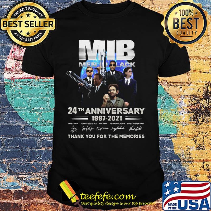 MIB 24th anniversary 1997 2020 thank you for the memories signatures shirt
