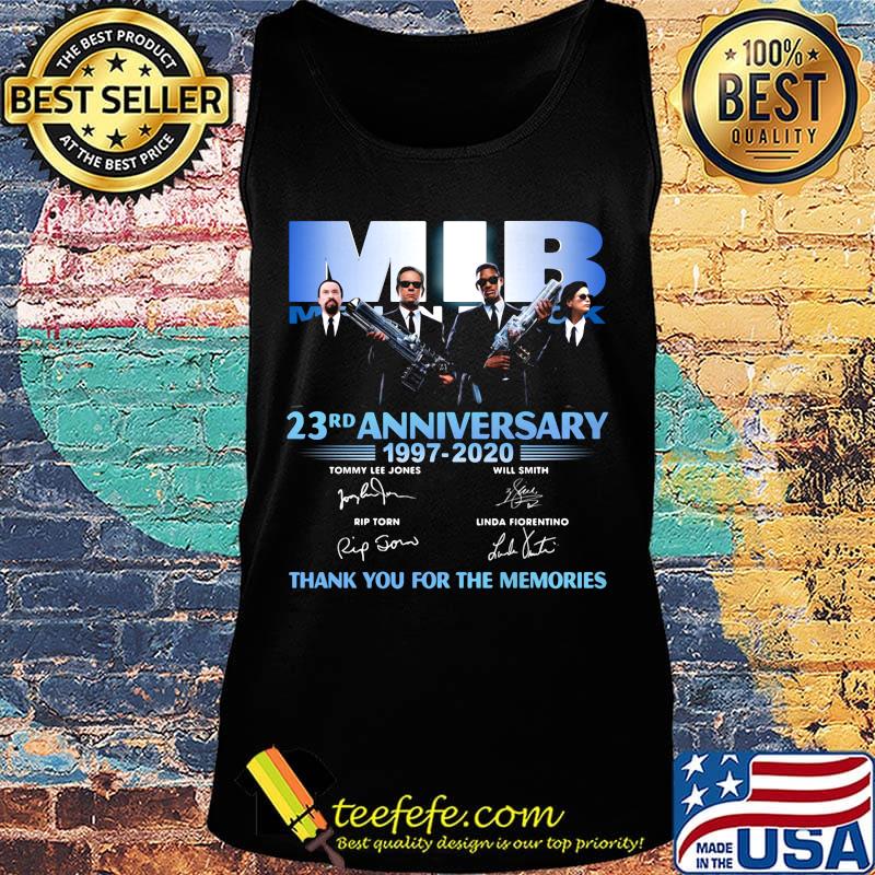 Mib international 23rd anniversary 1997 2020 thank you for the memories signatures s Tank top Mib international 23rd anniversary 1997 2020 thank you for the memories signatures s Tank top