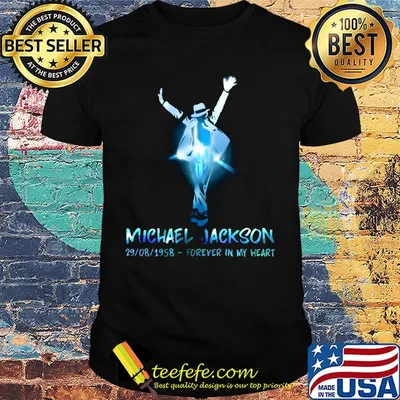 Michael jackson 29 08 1958 forever in my heart light shirt