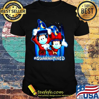 Mickey and minnie mouse mask quarantined shirt