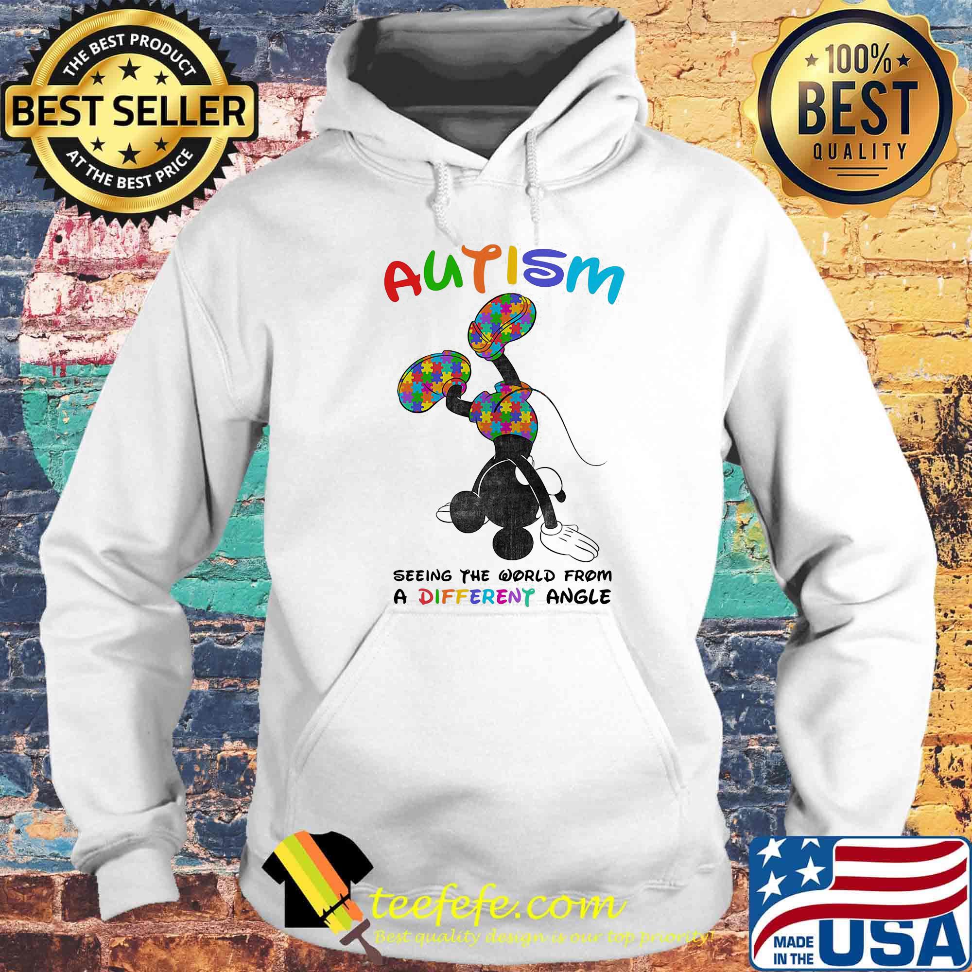 Mickey mouse autism seeing the world from a different angel s Hoodie Mickey mouse autism seeing the world from a different angel s Hoodie