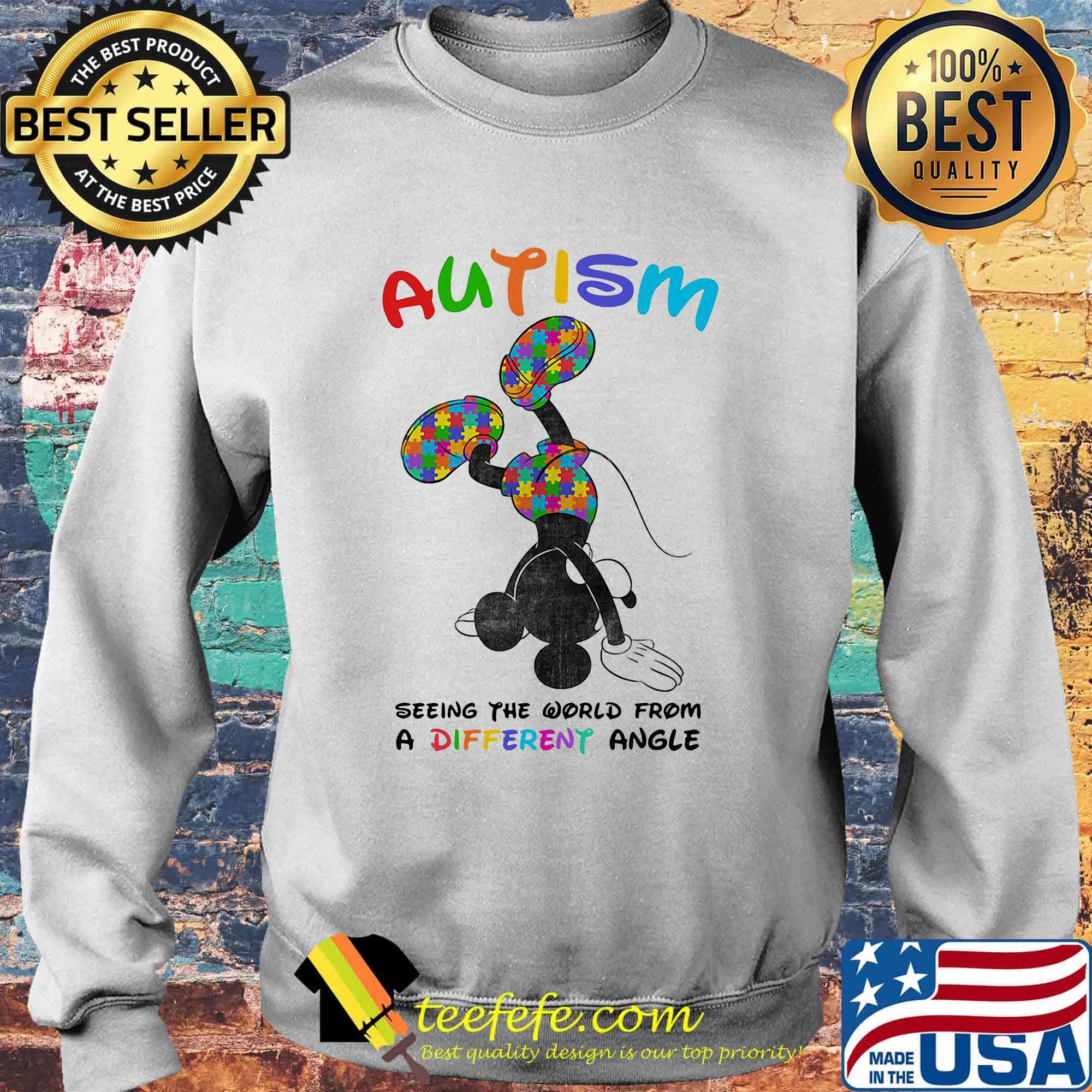 Mickey mouse autism seeing the world from a different angel s Sweater Mickey mouse autism seeing the world from a different angel s Sweater