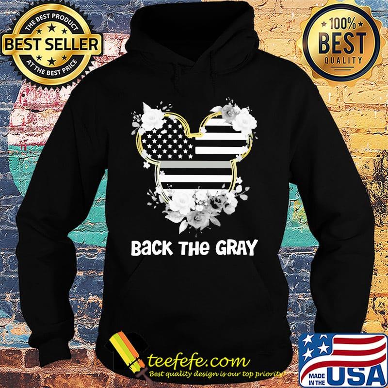 Mickey mouse back the gray american flag independence day flowers s Hoodie Mickey mouse back the gray american flag independence day flowers s Hoodie