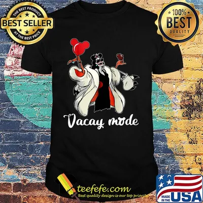 Mickey mouse cruella de vil vacay mode shirt