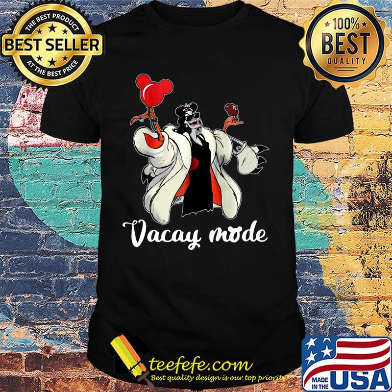 Mickey mouse cruella de vil vacay mode shirt