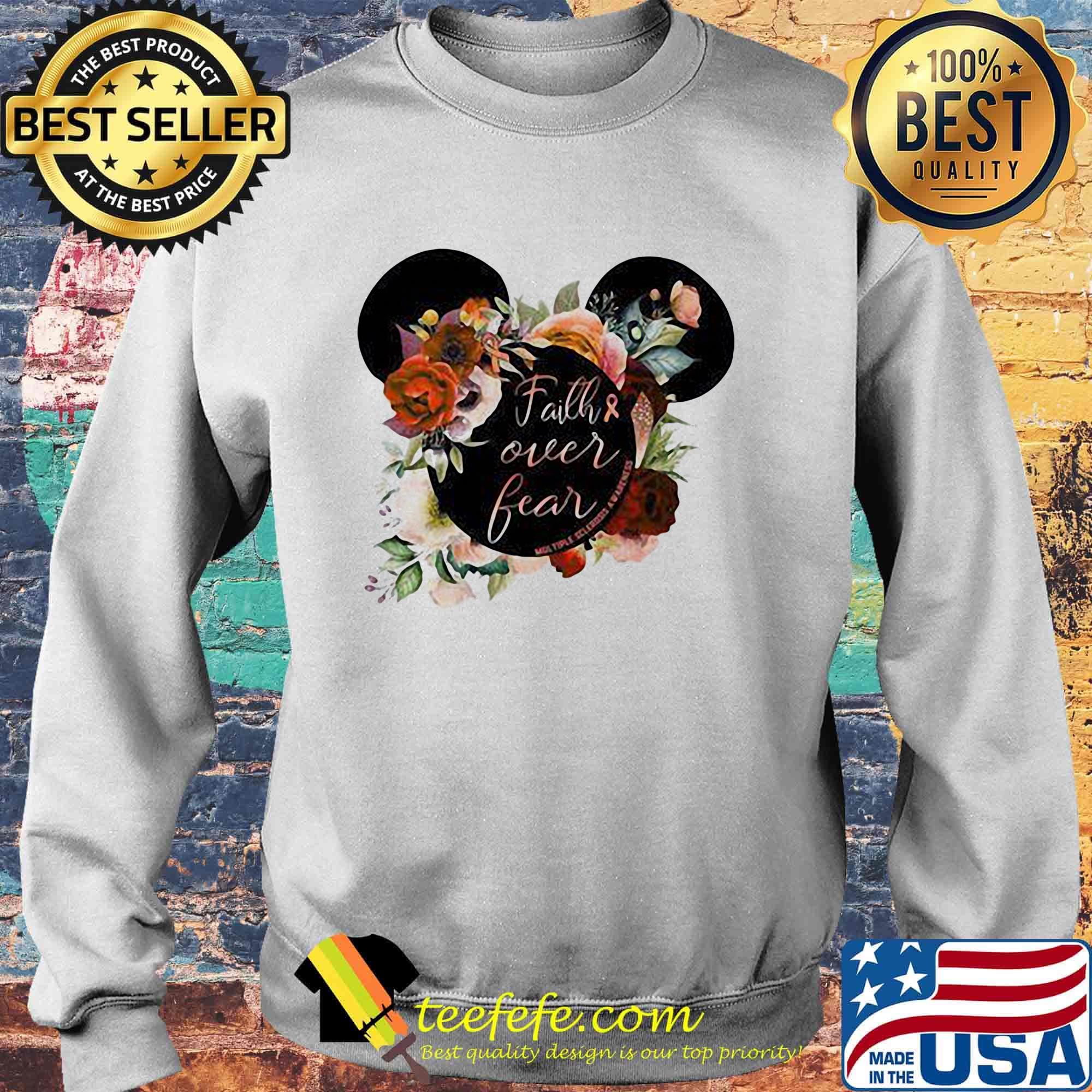 Mickey mouse faith over fear cancer awareness s Sweater Mickey mouse faith over fear cancer awareness s Sweater