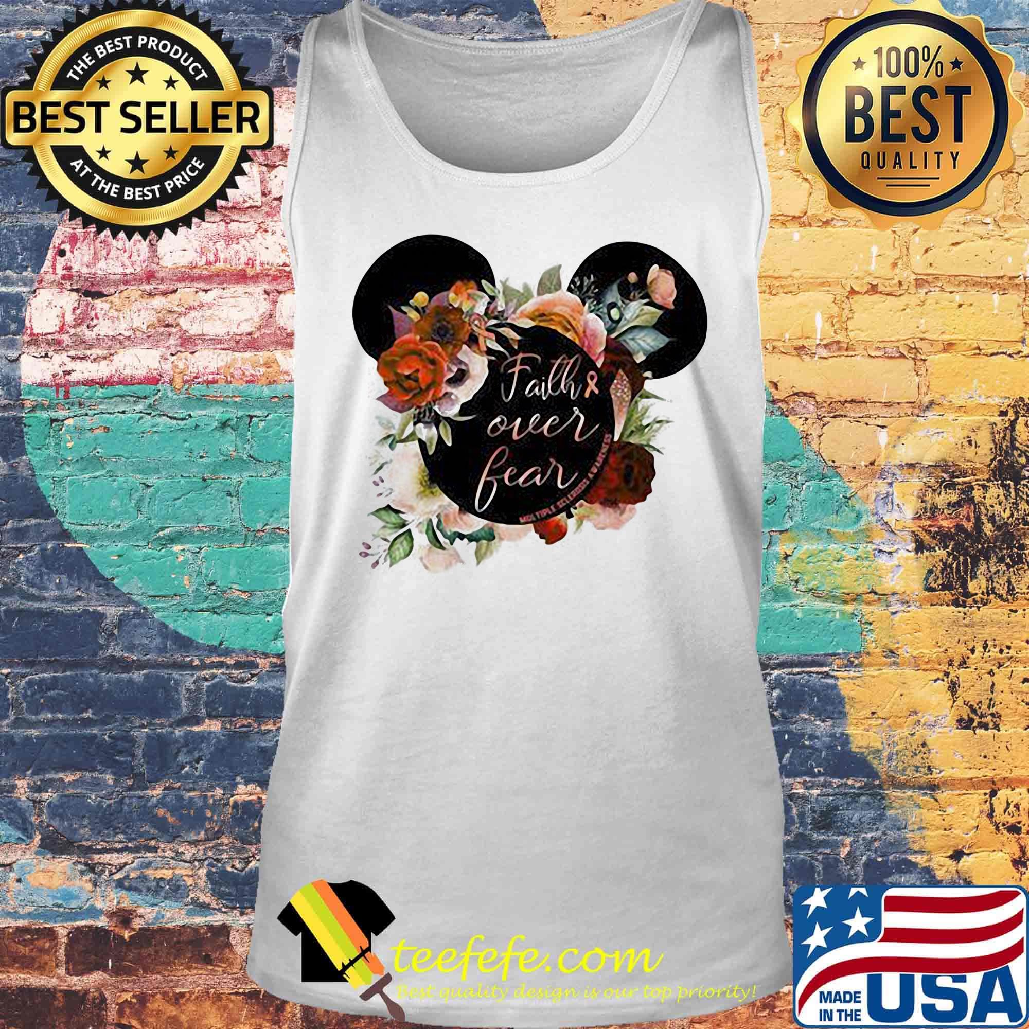 Mickey mouse faith over fear cancer awareness s Tank top Mickey mouse faith over fear cancer awareness s Tank top