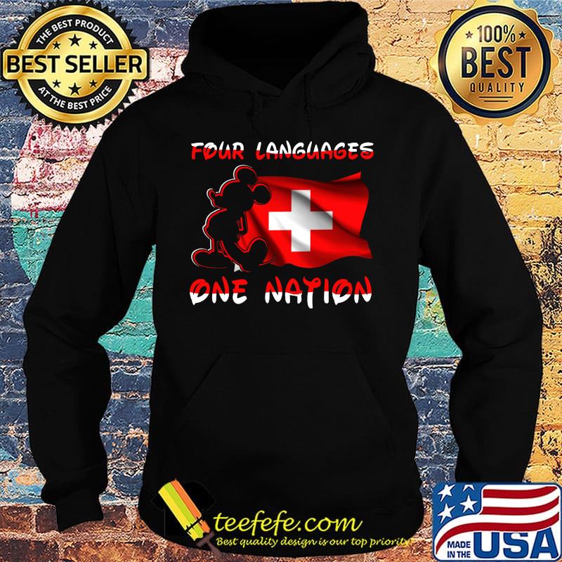 Mickey mouse four languages one nation flag s Hoodie Mickey mouse four languages one nation flag s Hoodie