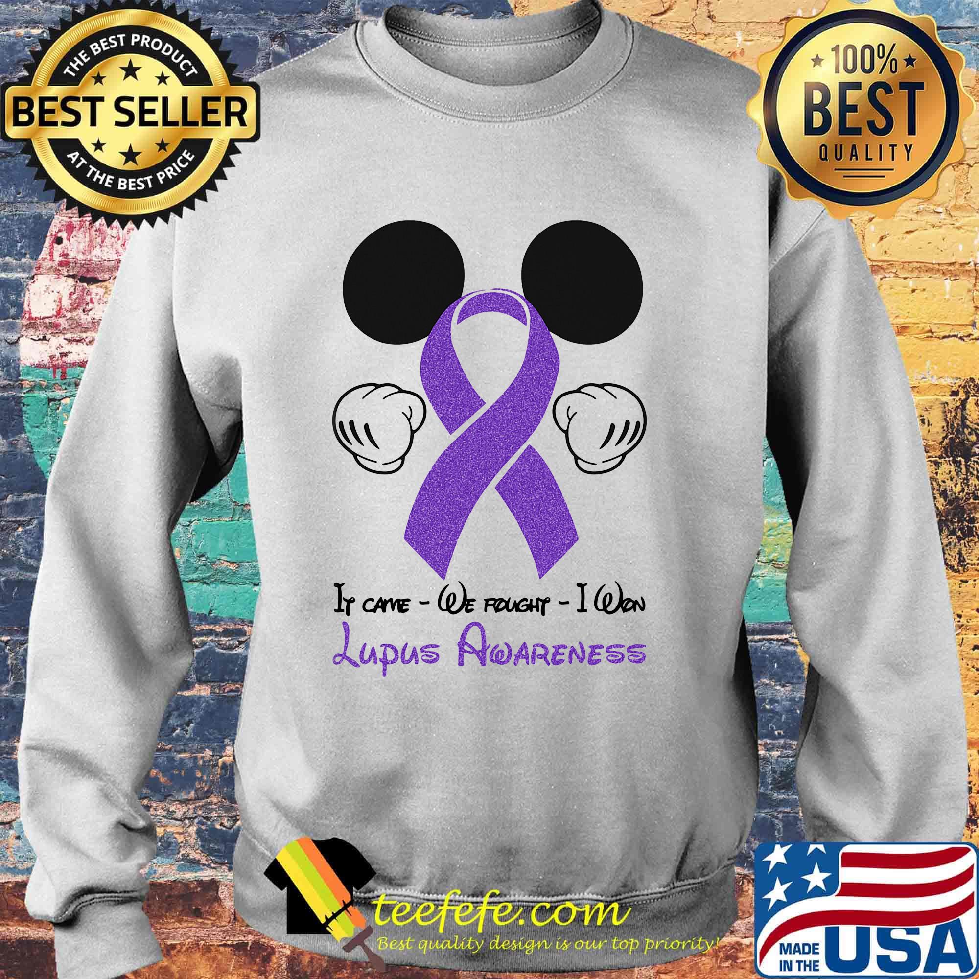 Mickey mouse if came we fought i won lupus awareness s Sweater Mickey mouse if came we fought i won lupus awareness s Sweater