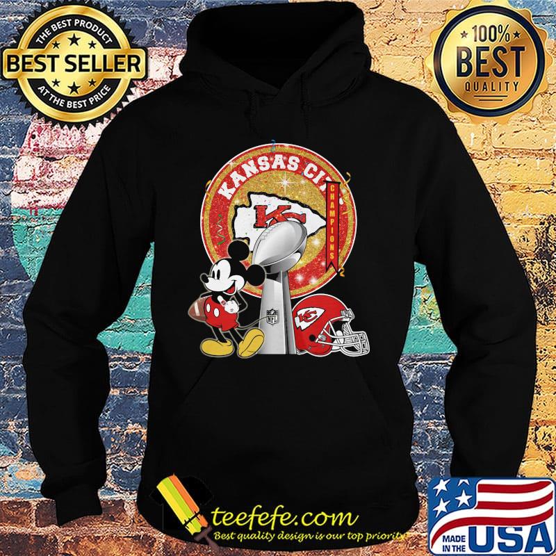 Mickey mouse kansas city chiefs champions super liv bowl football s Hoodie Mickey mouse kansas city chiefs champions super liv bowl football s Hoodie