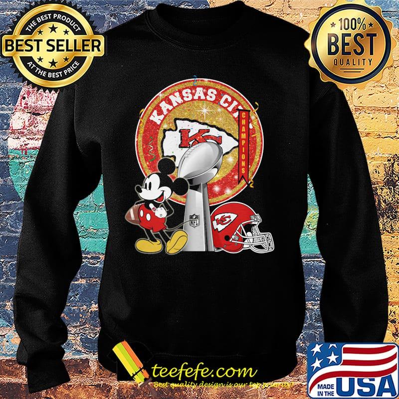 Mickey mouse kansas city chiefs champions super liv bowl football s Sweater Mickey mouse kansas city chiefs champions super liv bowl football s Sweater