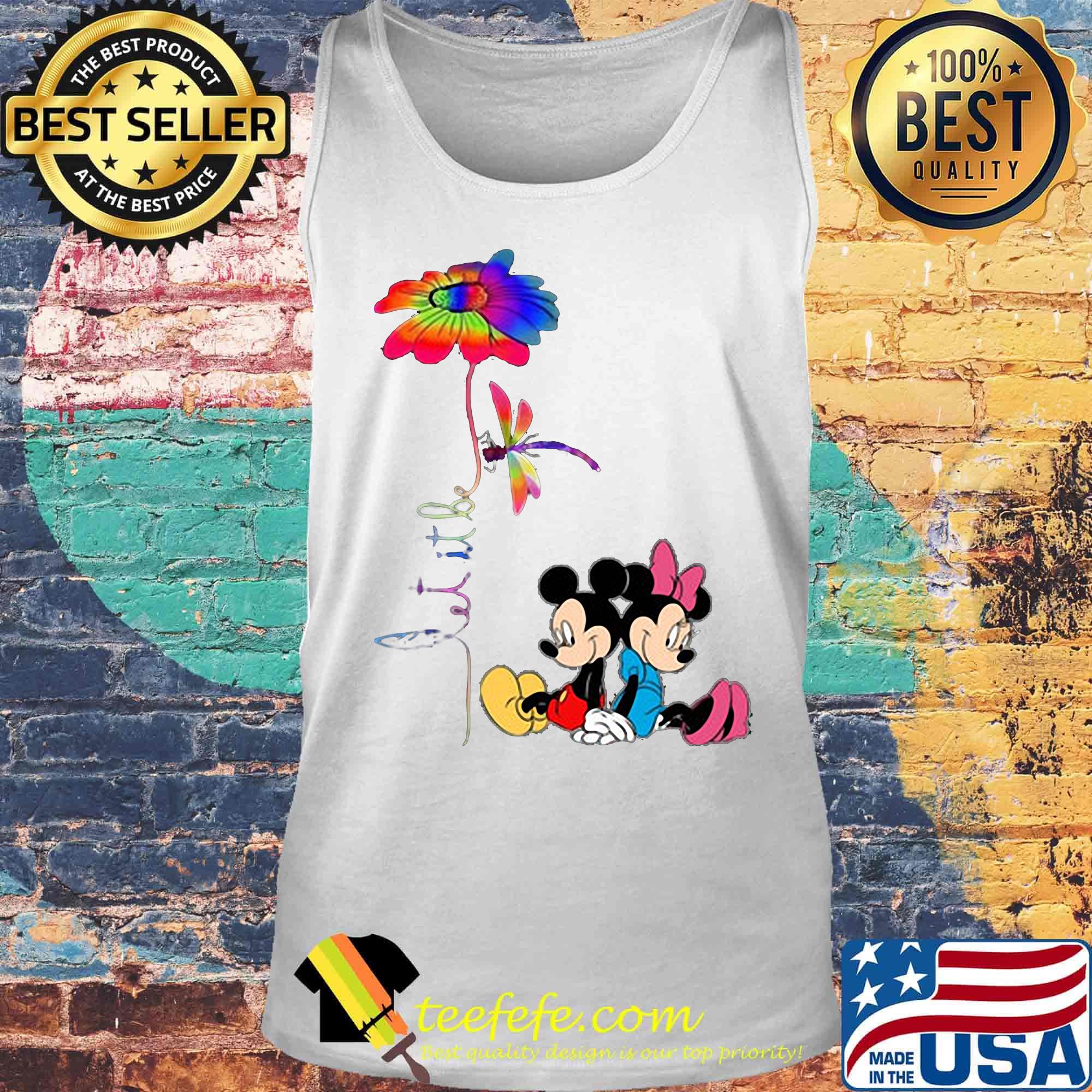 Mickey Mouse Let it be Flower and Dragonfly s Tank top Mickey Mouse Let it be Flower and Dragonfly s Tank top