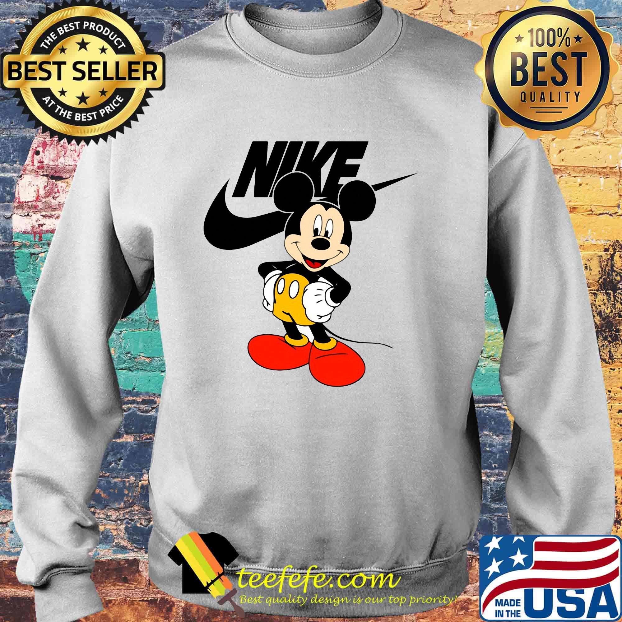 Mickey mouse nike logo s Sweater Mickey mouse nike logo s Sweater