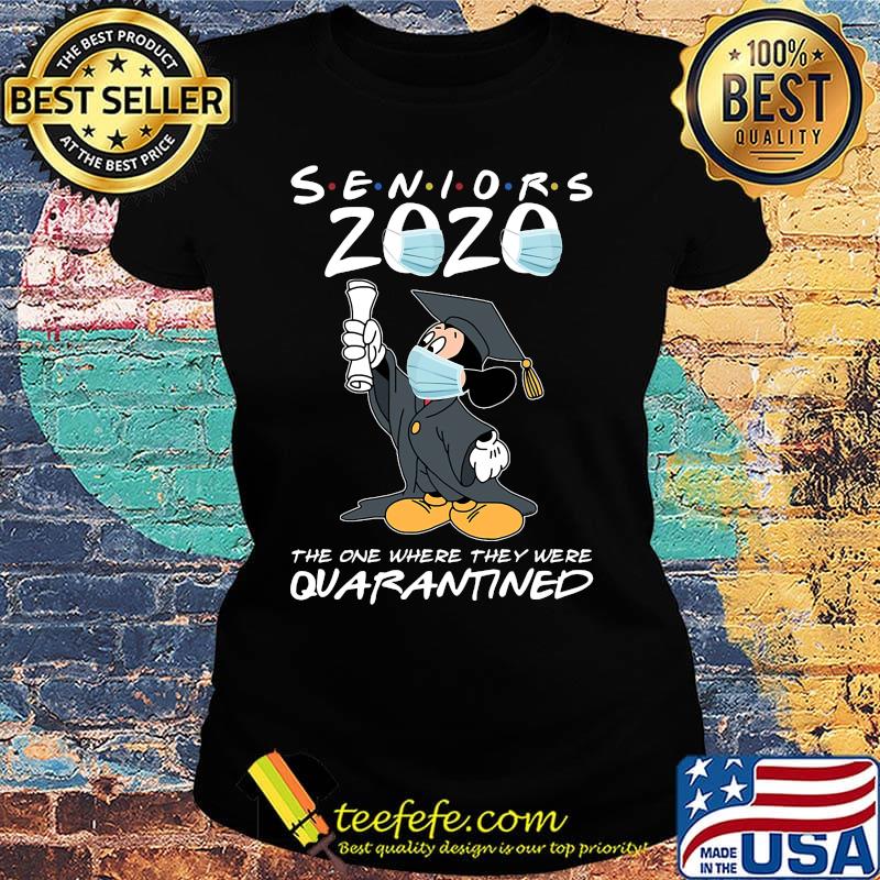 Mickey mouse seniors 2020 mask the one where they were quarantined s Ladies tee Mickey mouse seniors 2020 mask the one where they were quarantined s Ladies tee